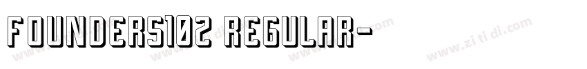 founders10z regular字体转换